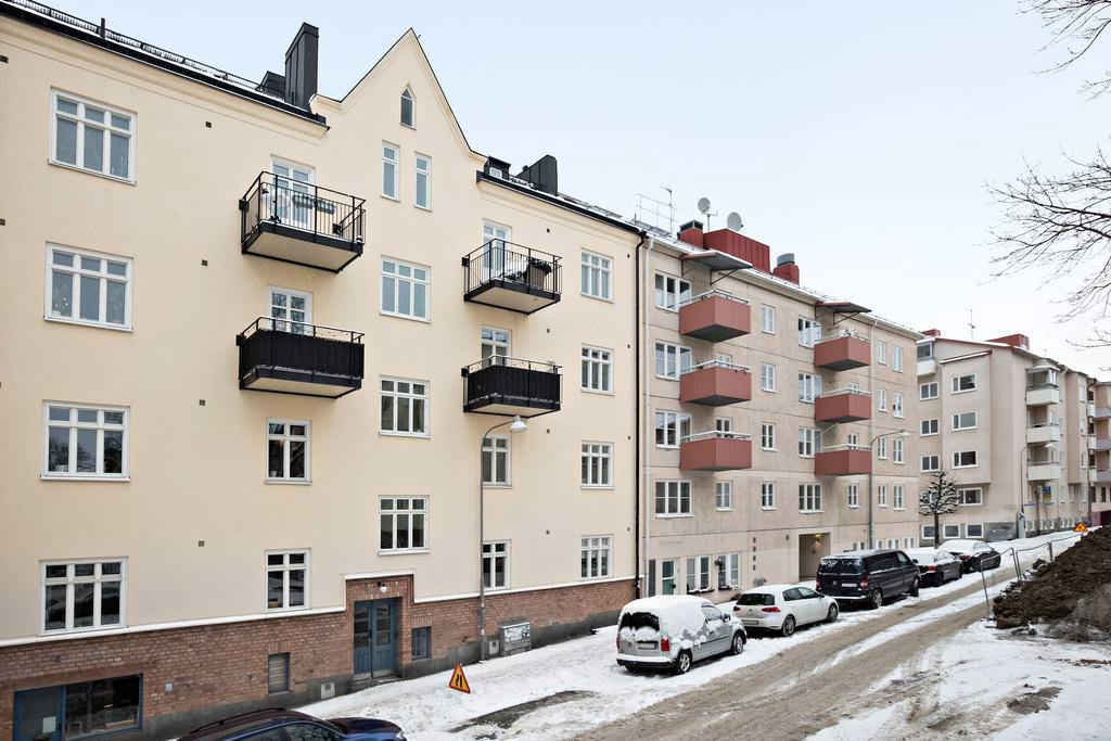 Fasadrenovering & Brandtätning till BRF. Östermalm. Jungfrugatan