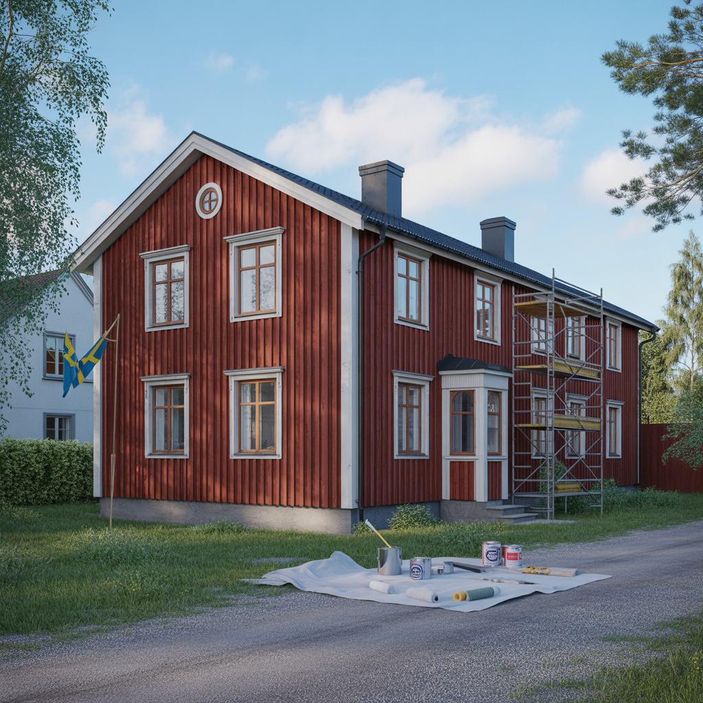 kostnad mala om huset 2025 priser per m2 och timme